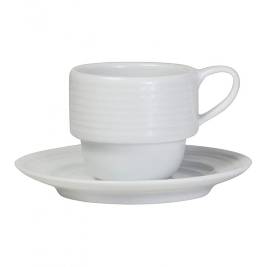 Xicara 100ml Para Café Laguna Com Pires Porcelana Germer